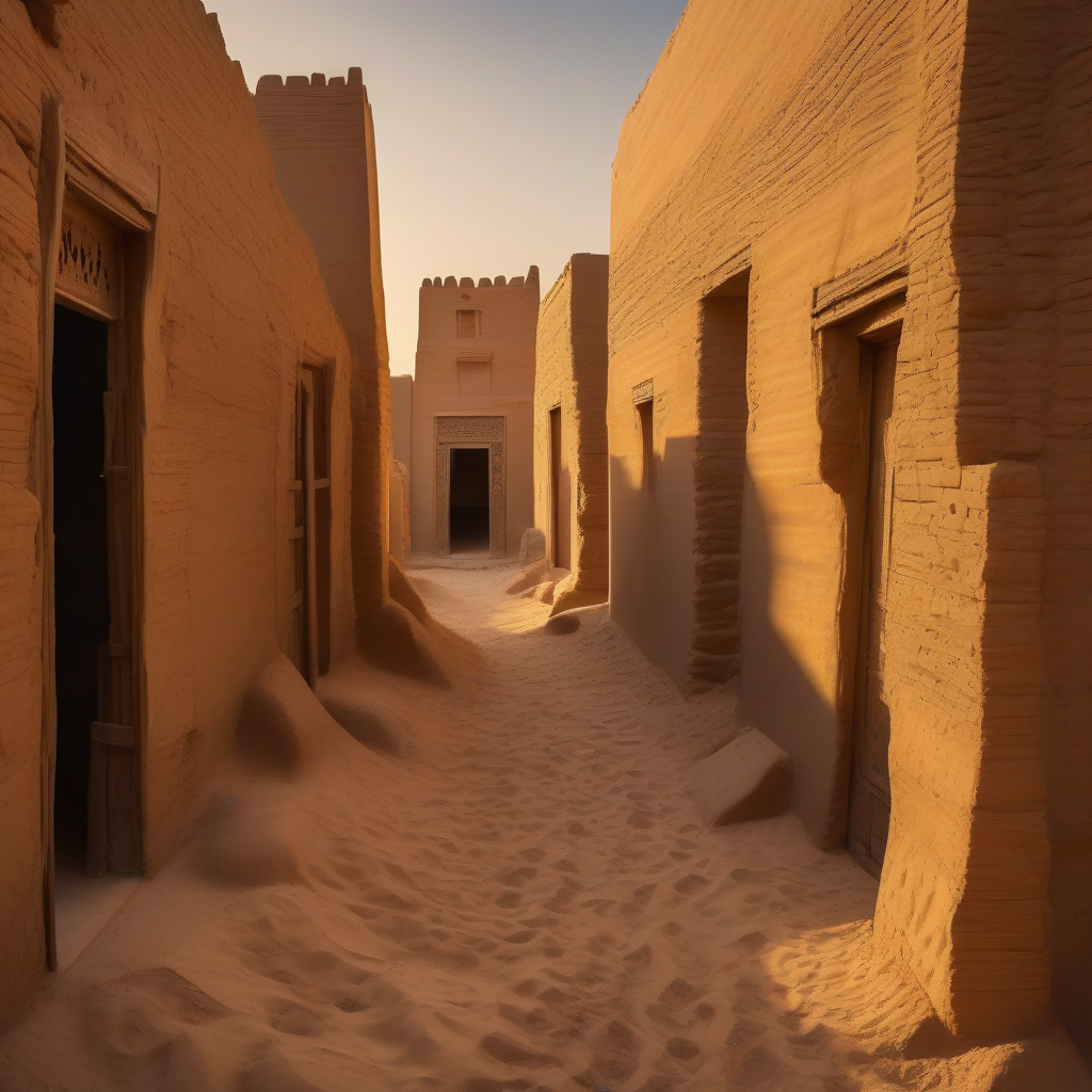 التتابع الحضاري في واحة الداخلة: من مقابر بلاط الفرعونية إلى عمارة القصر الإسلامية