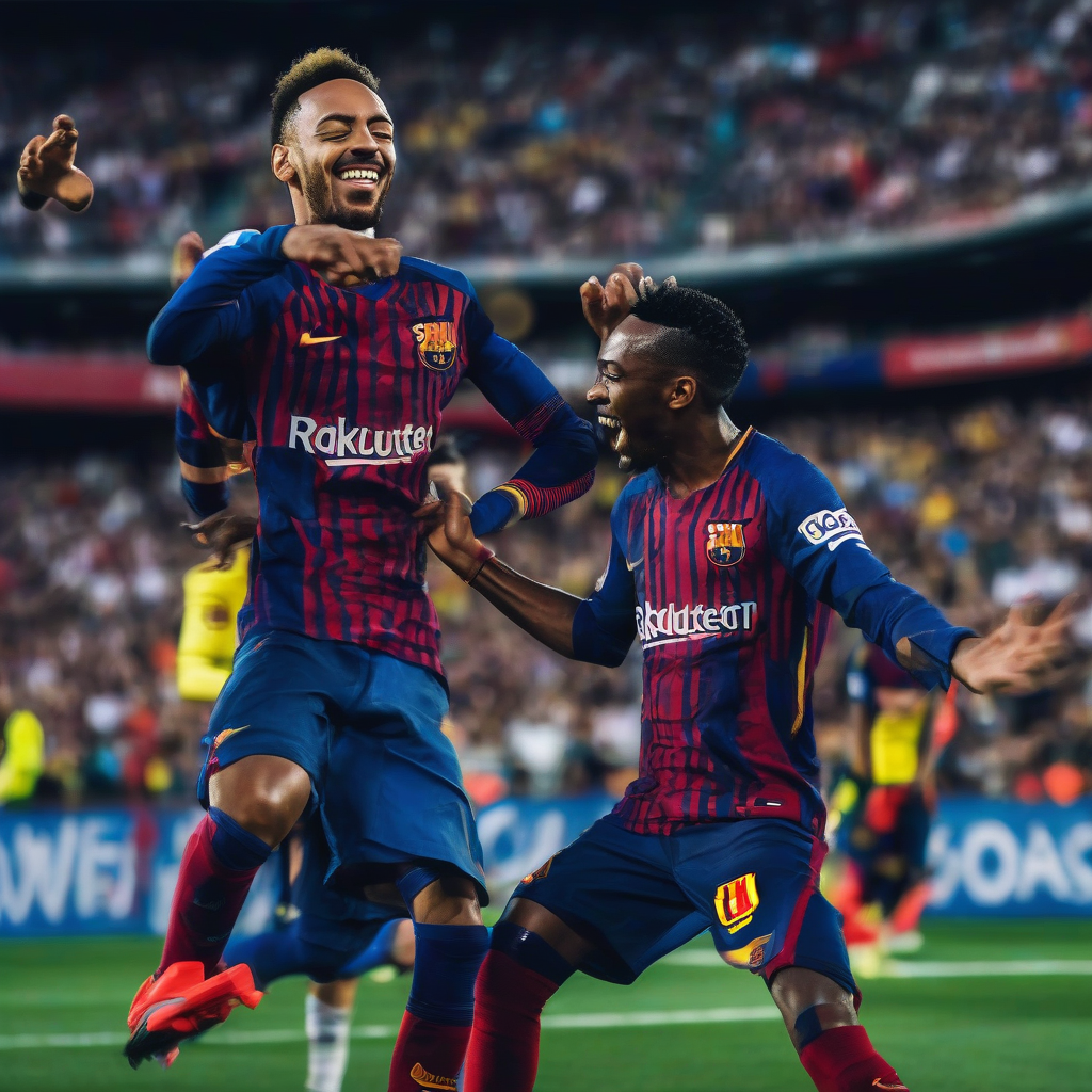 ريال مدريد ضد برشلونة.. أوباميانج وديمبيلى يقودان هجوم البارسا فى
الكلاسيكو