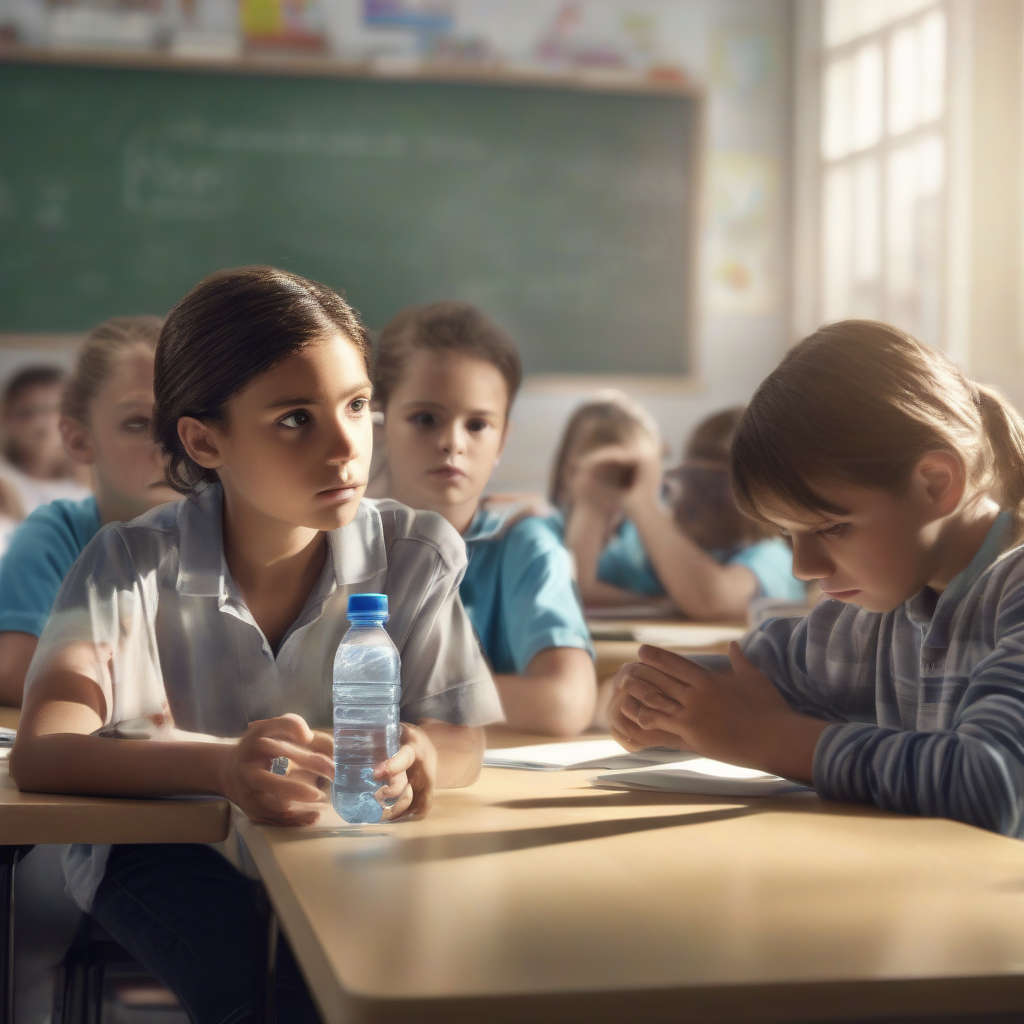 الصحة تحذر طلاب المدارس من تبادل زجاجات المياه